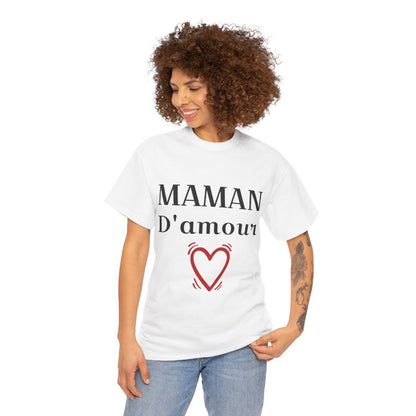 Tee shirt Femme Maman d'amour idée cadeau fêtes des mères anniversaire