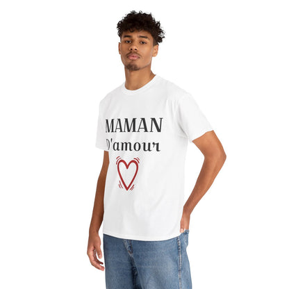 Tee shirt Femme Maman d'amour idée cadeau fêtes des mères anniversaire