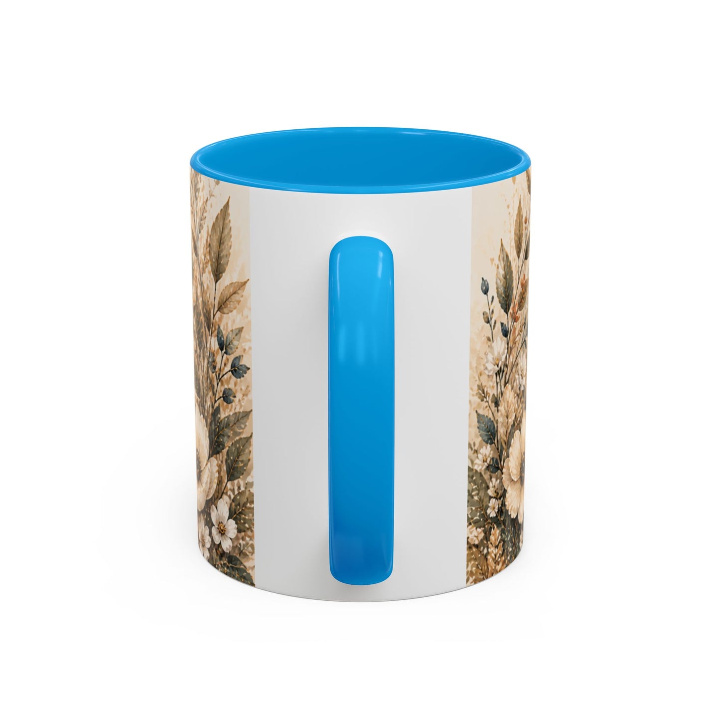 Tasse Renard Floral Bohème – Mug Renard Aquarelle avec Fleurs Sauvages et Papillons – Design Nature Chic 325ml