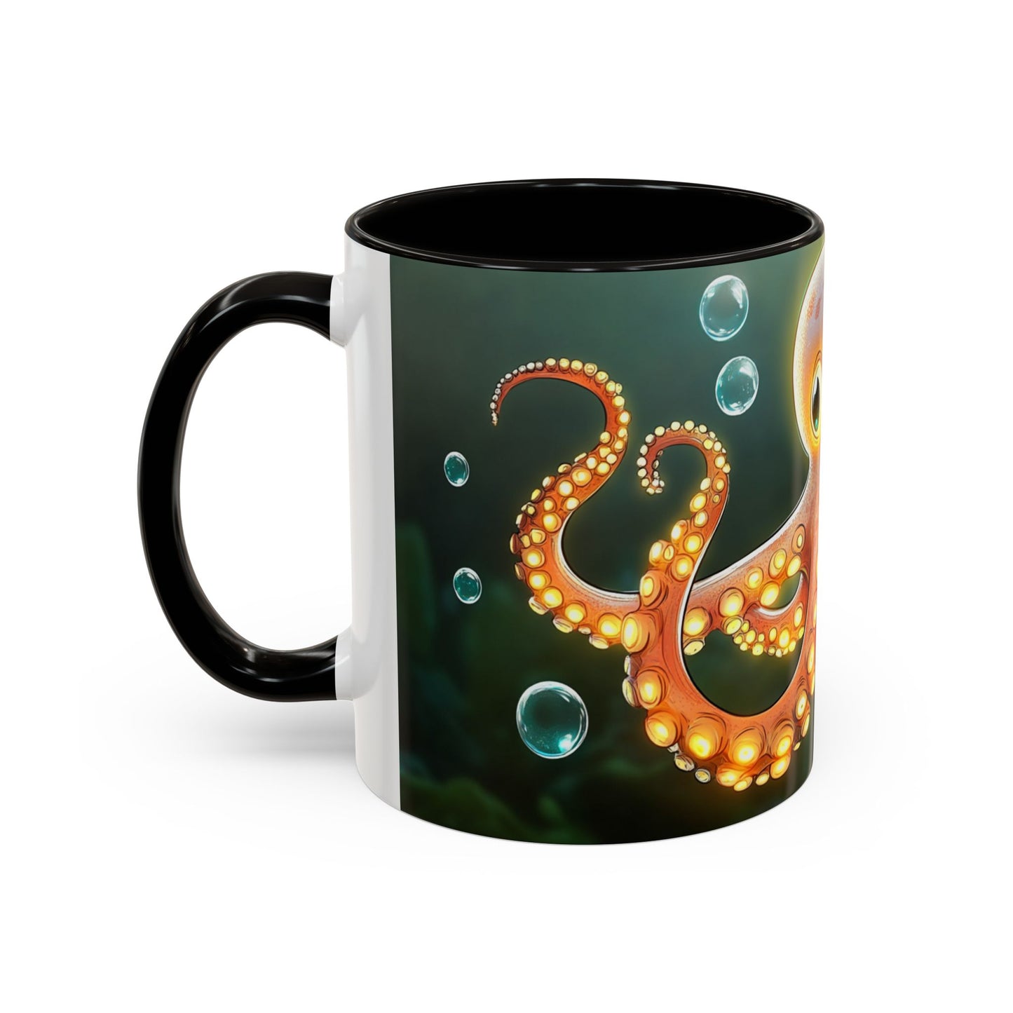 Mug Poulpe Kawaii – Tasse Pieuvre Mignonne Cartoon Océan Sous-Marin – Cadeau Animaux Marins 325ml