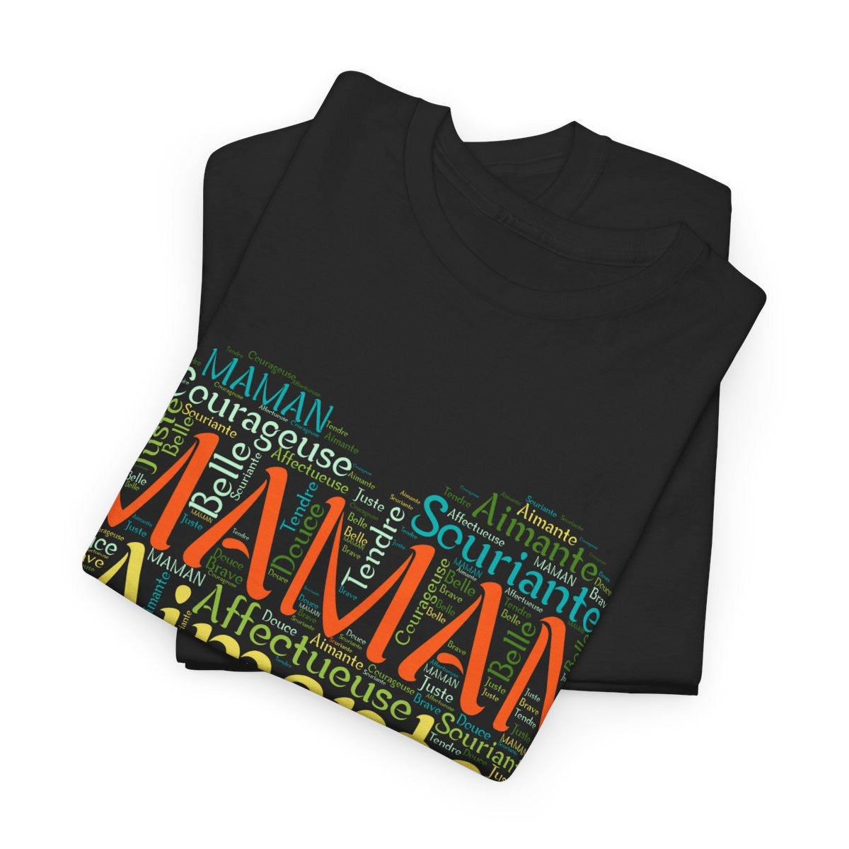 Tee shirt Femme Maman Idée cadeau fête des mères anniversaire Amour coeur