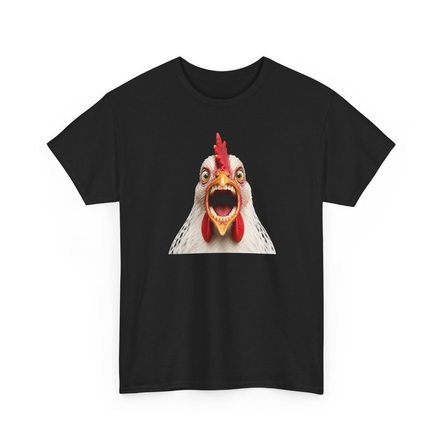 Tee-Shirt Humour Homme et Femme – Poule Drôle Expression Surprenante – Idée Cadeau Original Amateur Animaux Ferme Anniversaire