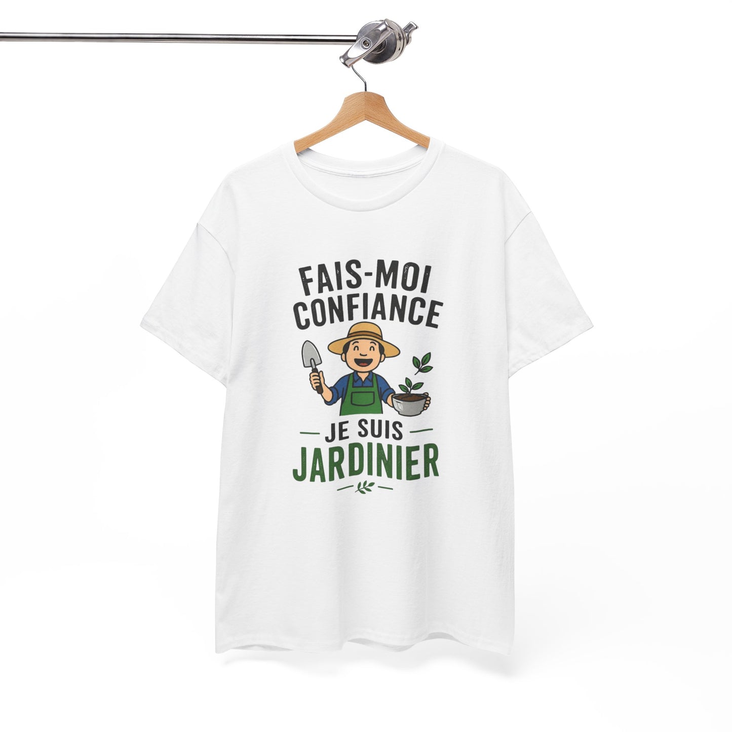 T-Shirt Jardinier Homme Humour – Fais-Moi Confiance Je Suis Jardinier – Tee Shirt Jardinage Drôle Cadeau Passion Jardin