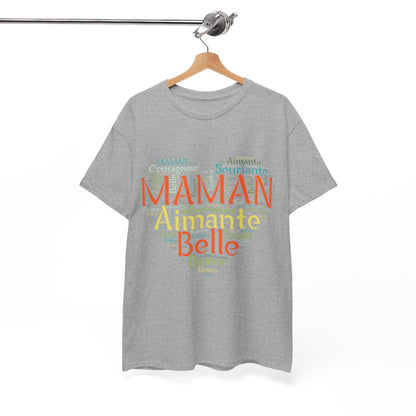 Tee shirt Femme Maman Idée cadeau fête des mères anniversaire Amour coeur