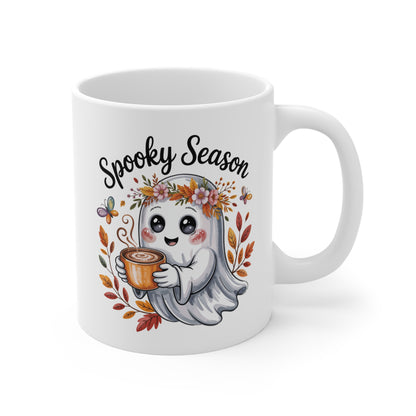 Tasse Spooky Season – Mug Fantôme Mignon Automne Halloween – Cadeau Original 325ml