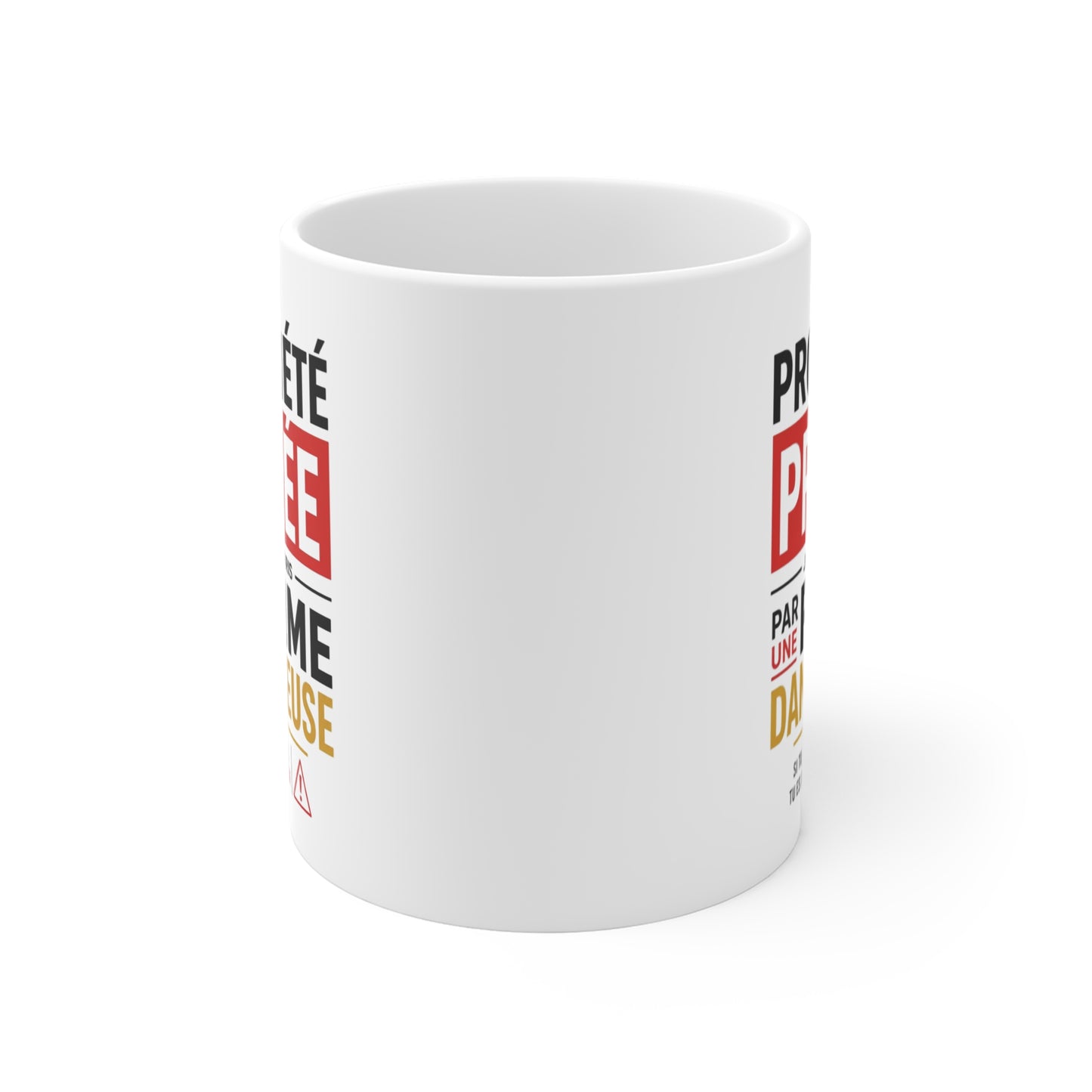 Tasse Humour Couple – Mug Propriété Privée Je Suis Déjà Pris Par Une Femme Dangereuse – Cadeau Homme 325ml