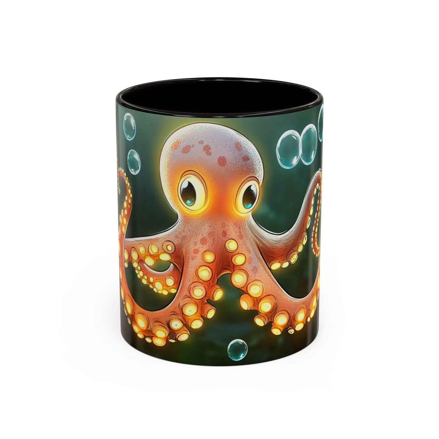 Mug Poulpe Kawaii – Tasse Pieuvre Mignonne Cartoon Océan Sous-Marin – Cadeau Animaux Marins 325ml