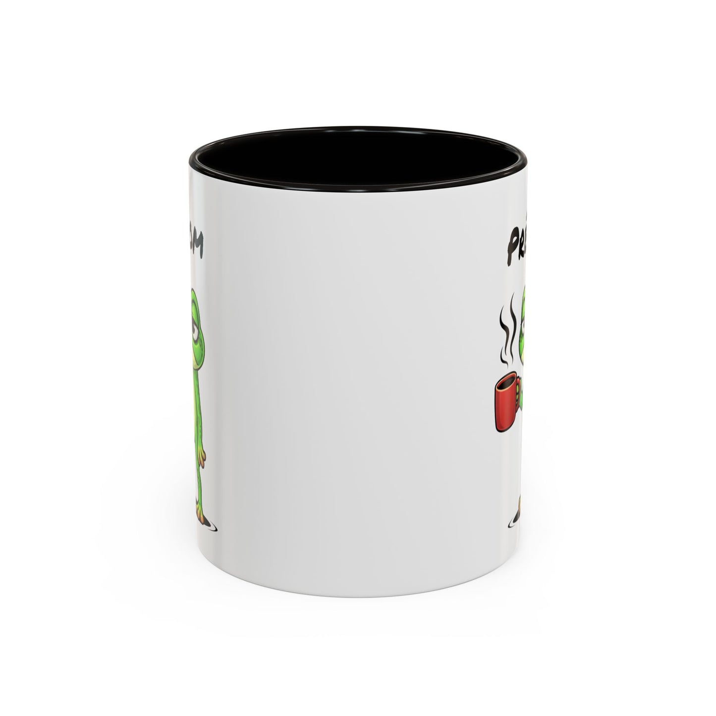 Mug Grenouille Fatiguée Personnalisable 325ml – Tasse Café Humour Animal Drôle Réveil Difficile Travail