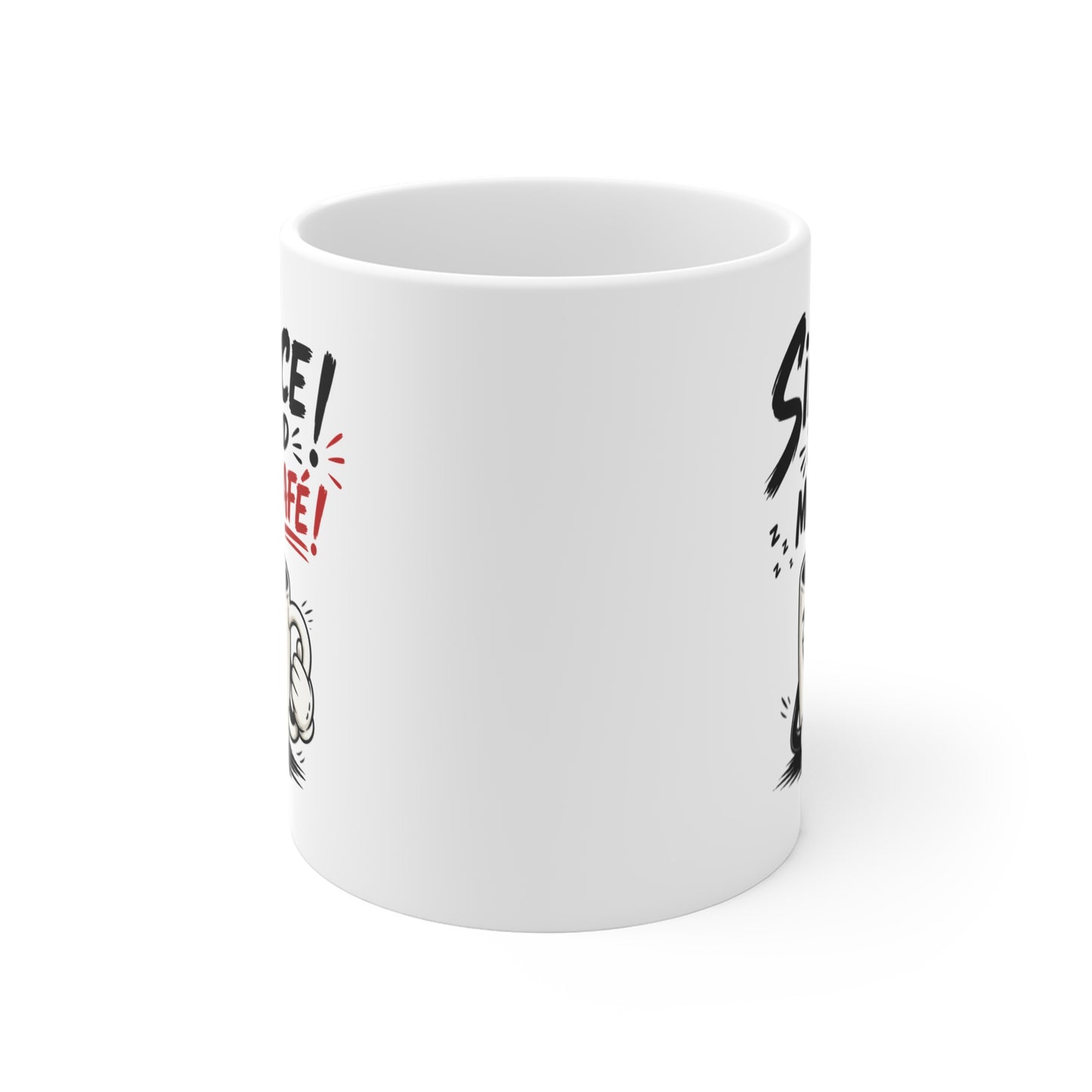 Mug Silence d’Abord Mon Café – Tasse Humour Café – Cadeau Drôle Original Homme Femme – Pause Café
