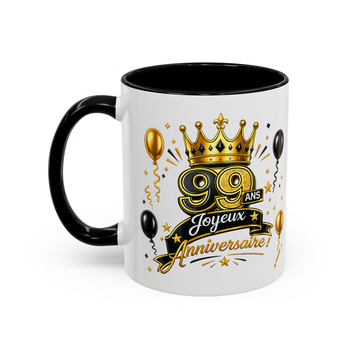 Mug Joyeux 99 Ans – Tasse Anniversaire 99 Ans – Cadeau Original pour Femme Homme – Idée Cadeau 99e Anniversaire