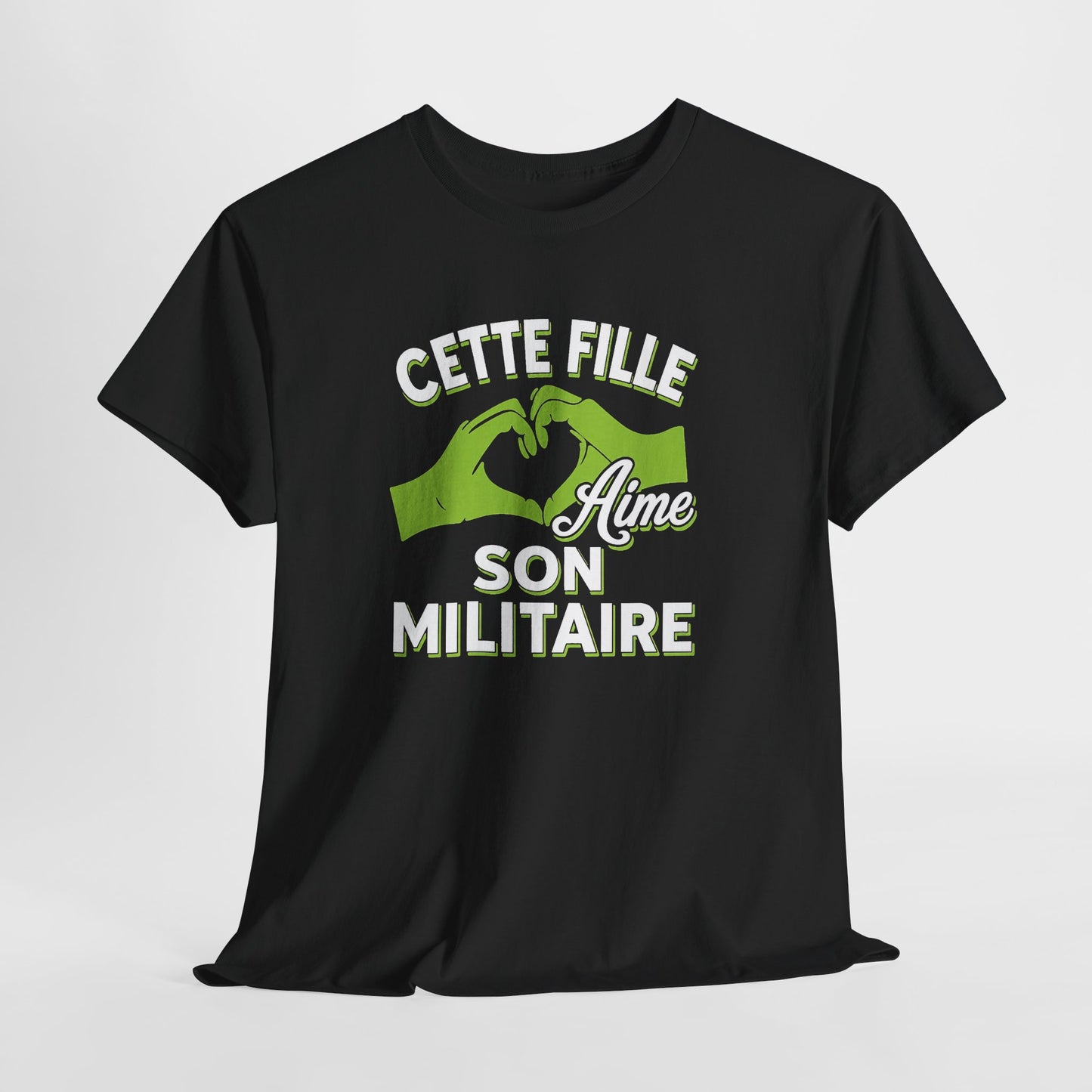 Tee Shirt Femme Militaire Couple Amour Humour Idée Cadeau Soldat Armée Conjoint