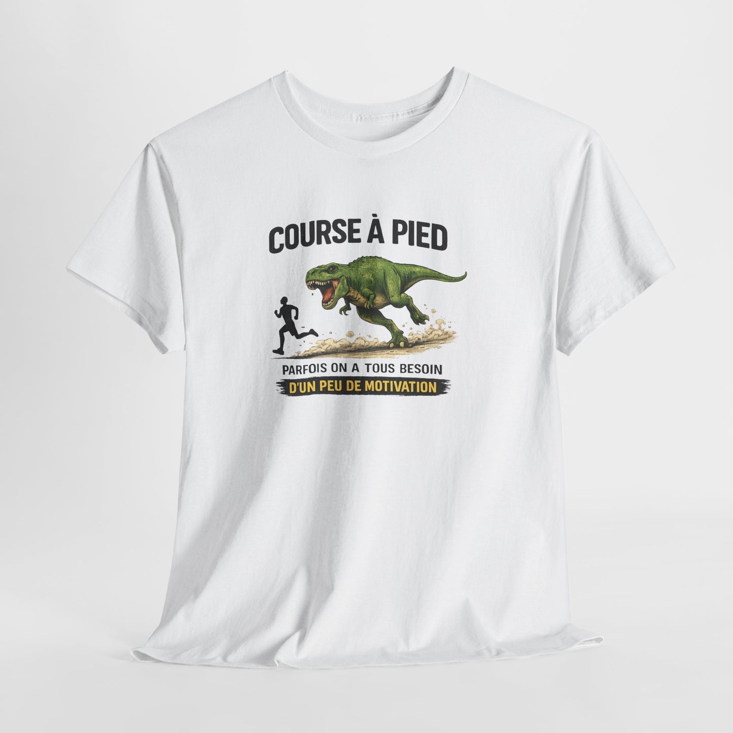 Tee Shirt Course à Pied Motivation Dinosaure – T-Rex Running humour sportif – Cadeau runner
