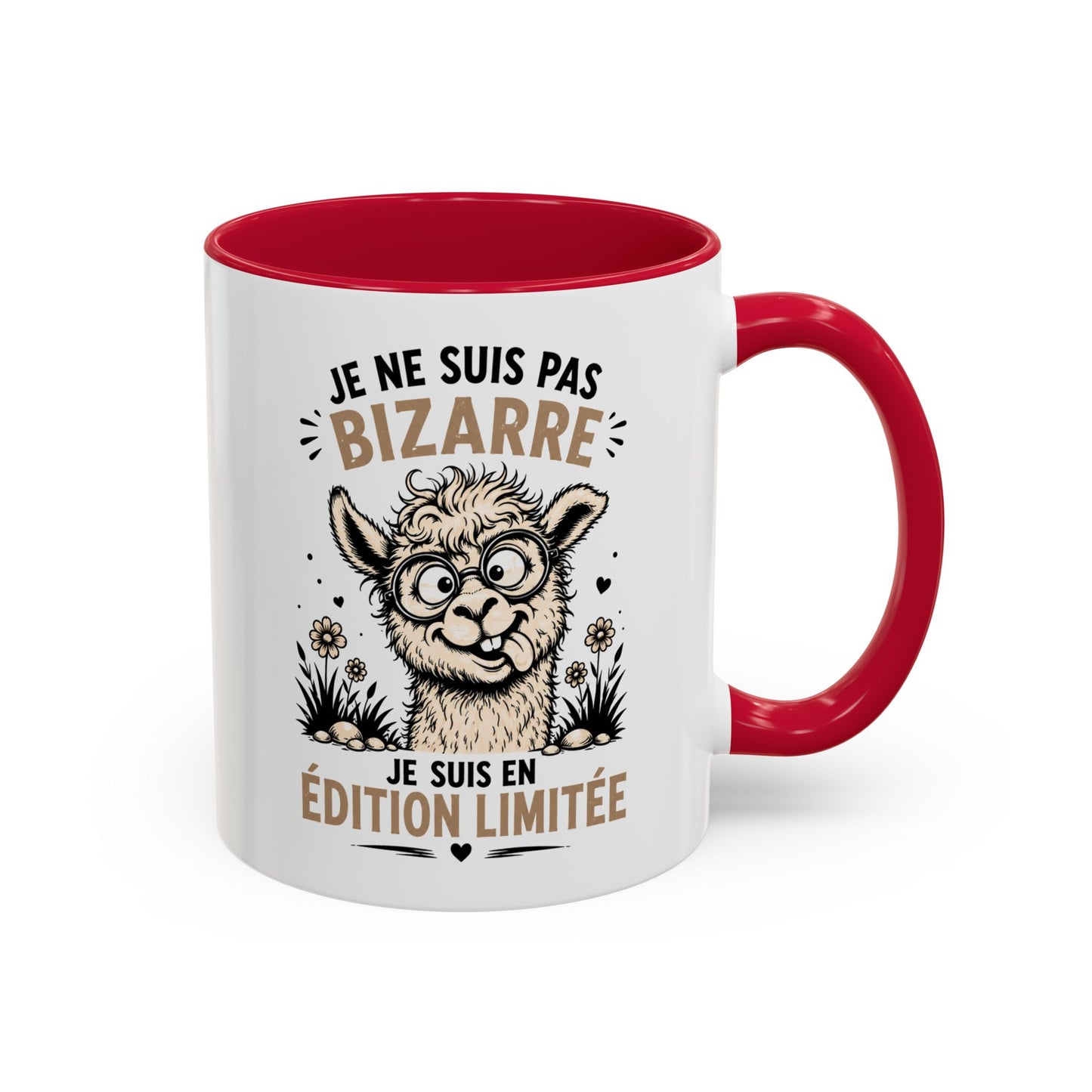 Tasse Humour Homme et Femme – Mug Drôle Lama Alpaga Animal Bizarre – Cadeau Original Amusant Anniversaire 325 ml
