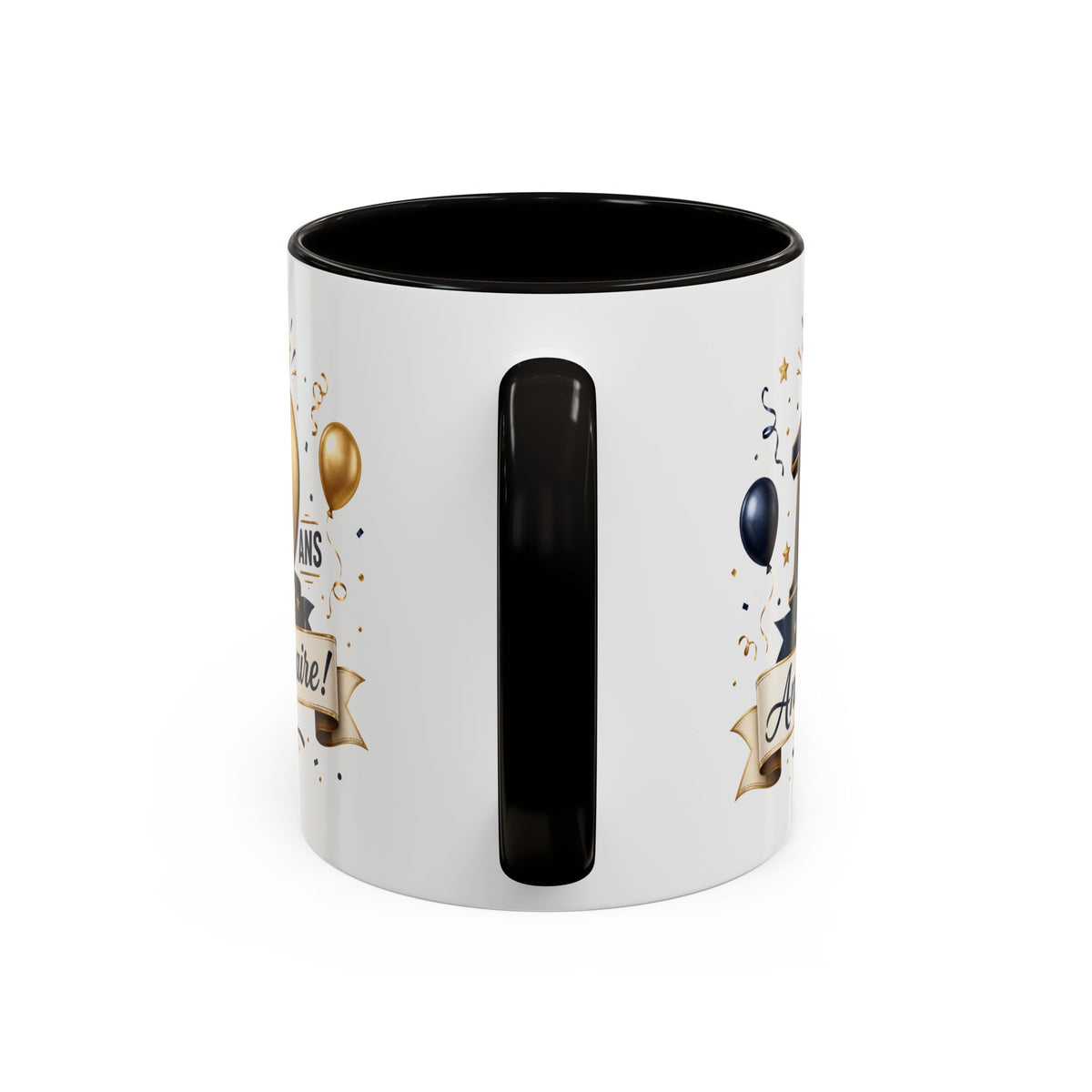 Mug Joyeux 19 Ans – Tasse Anniversaire 19 Ans – Cadeau Original pour Femme Homme – Idée Cadeau 19e Anniversaire Noir Bleu Rouge