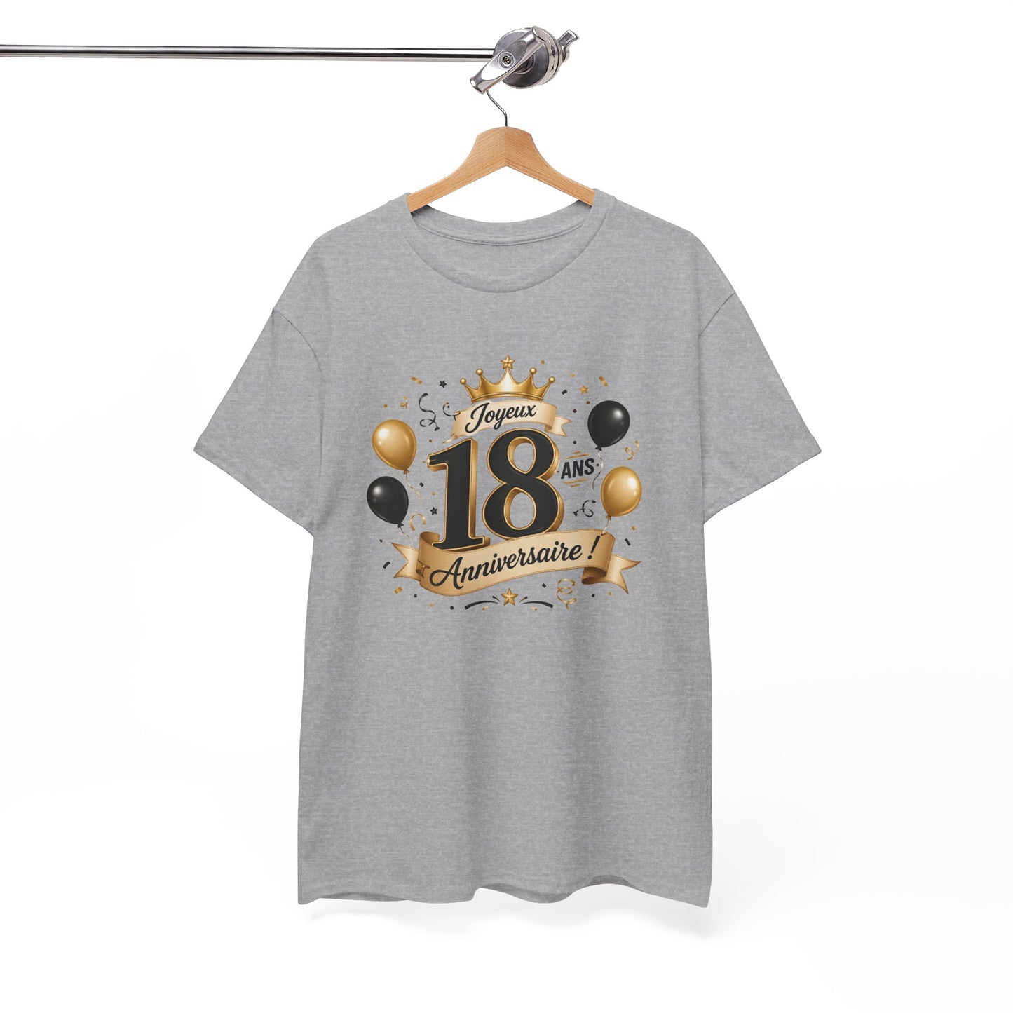 Tee Shirt Anniversaire 18 Ans Homme et Femme Joyeux Anniversaire Cadeau 18 Ans Idée Cadeau Adulte