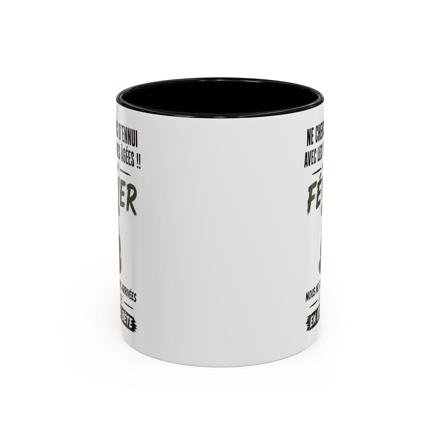Tasse Humour Personnes Nées en Février – Mug Panda Drôle Senior Retraité – Cadeau Anniversaire Homme Femme 325ml