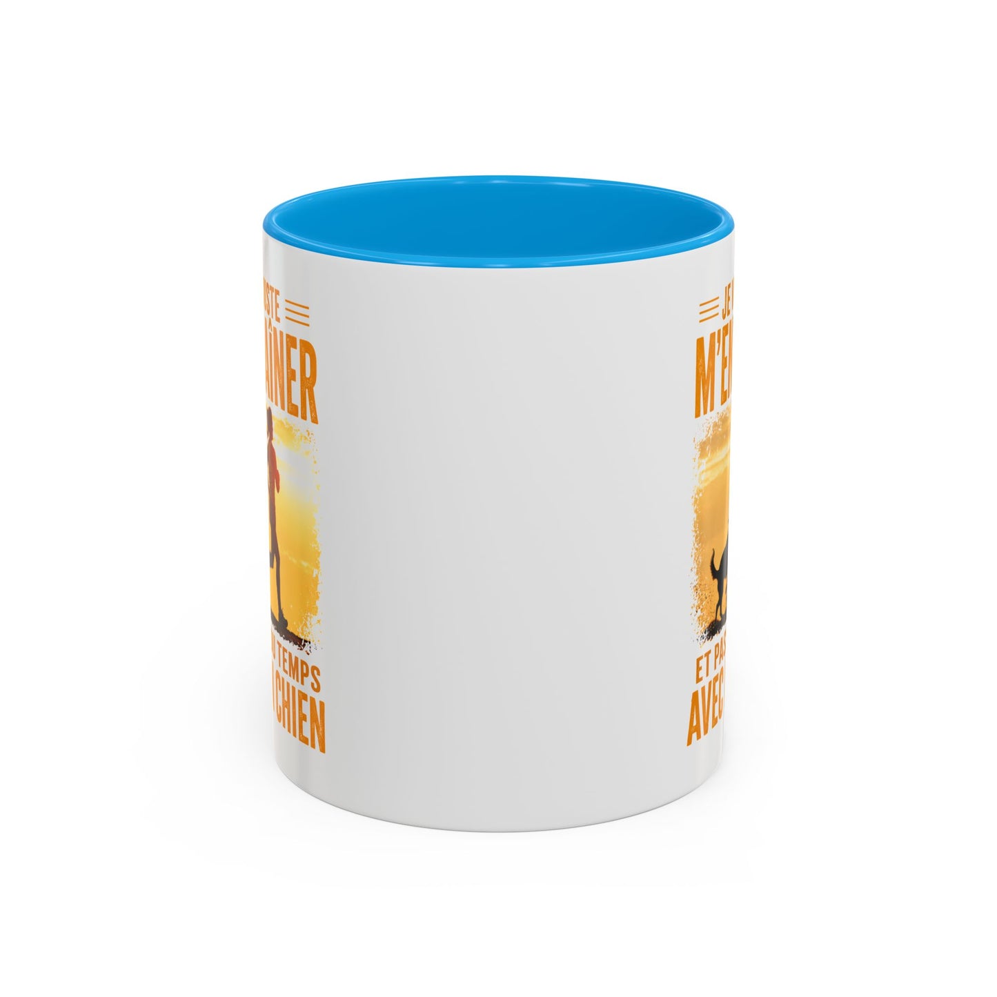 Mug Running Femme avec Chien – Tasse Course à Pied Jogging Sport – Cadeau Coureuse Amoureuse des Chiens Noir Bleu Rouge
