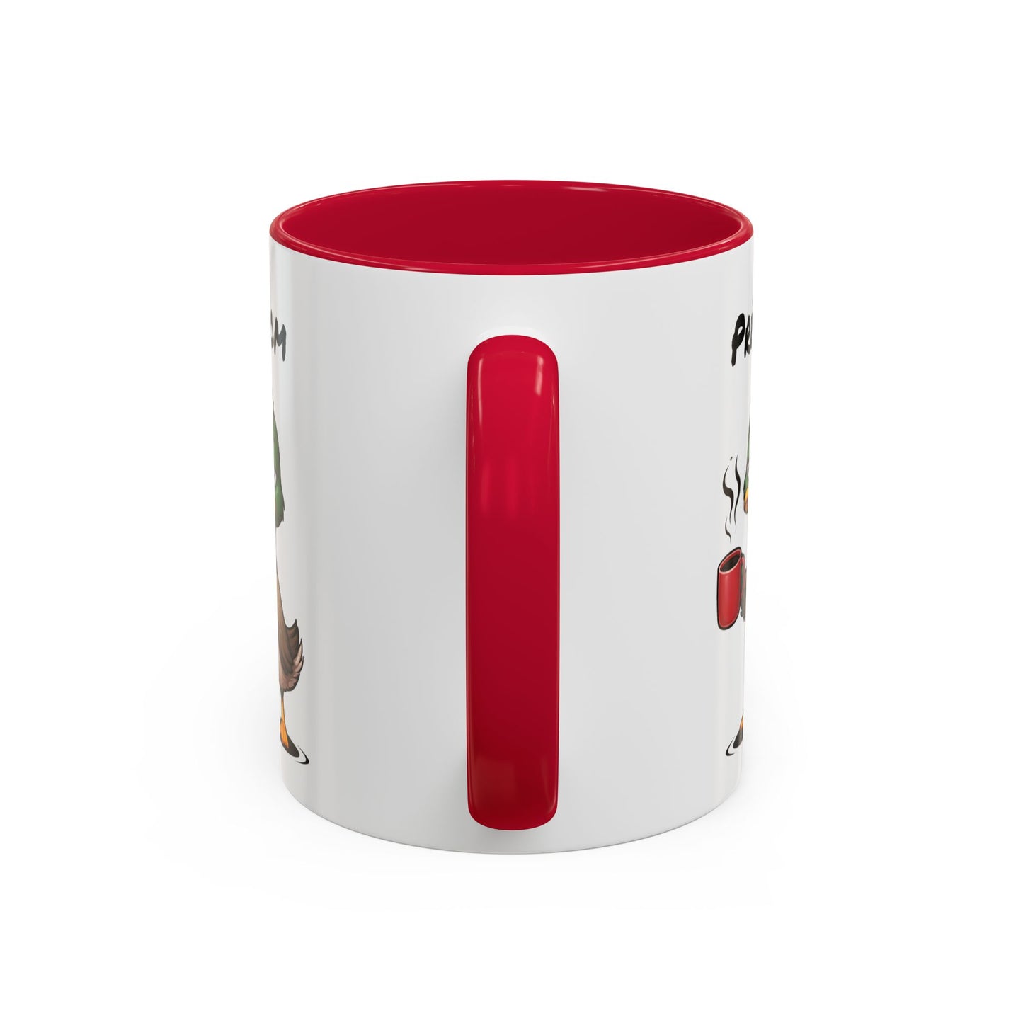 Mug Canard Colvert Fatigué Personnalisable 325ml – Tasse Café Humoristique Prénom Cadeau Original Noir Bleu Rouge
