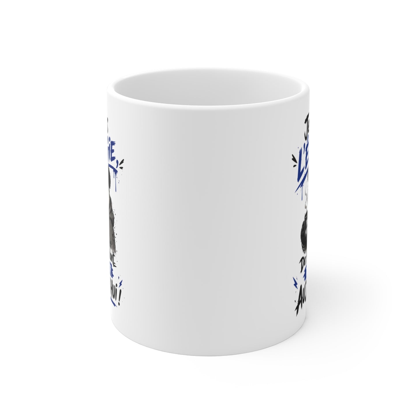 Tasse Je N’Ai Pas l’Énergie – Mug Panda Pas Motivé Humour – Cadeau Drôle Homme Femme 325ml