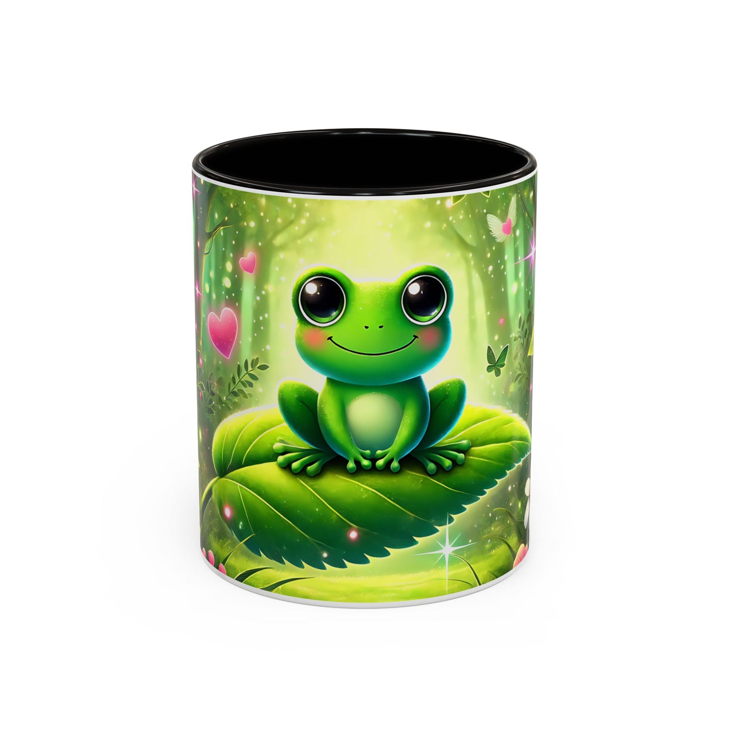 Mug Grenouille Kawaii – Tasse Féérique Forêt Magique et Champignons – Cadeau Cute Femme Enfant 325ml