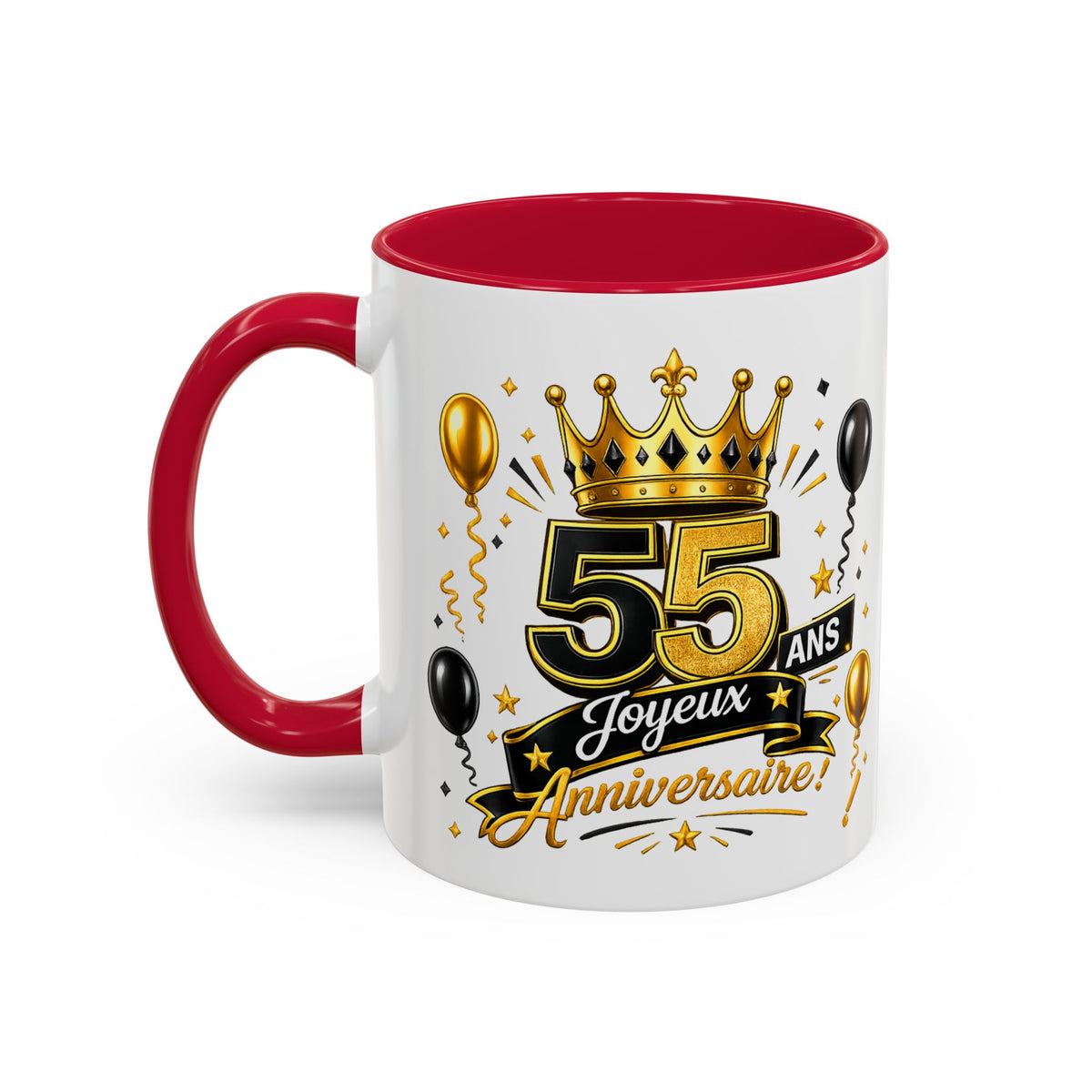 Mug Joyeux 55 Ans – Tasse Anniversaire 55 Ans – Cadeau Original pour Femme Homme – Idée Cadeau 55e Anniversaire