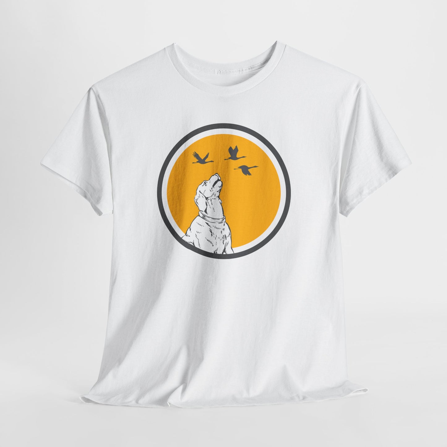 T-Shirt Chien Homme et Femme – Cadeau Amoureux des Chiens et Nature – Chien Oiseaux Plein Air – Idée Cadeau Passion Animaux