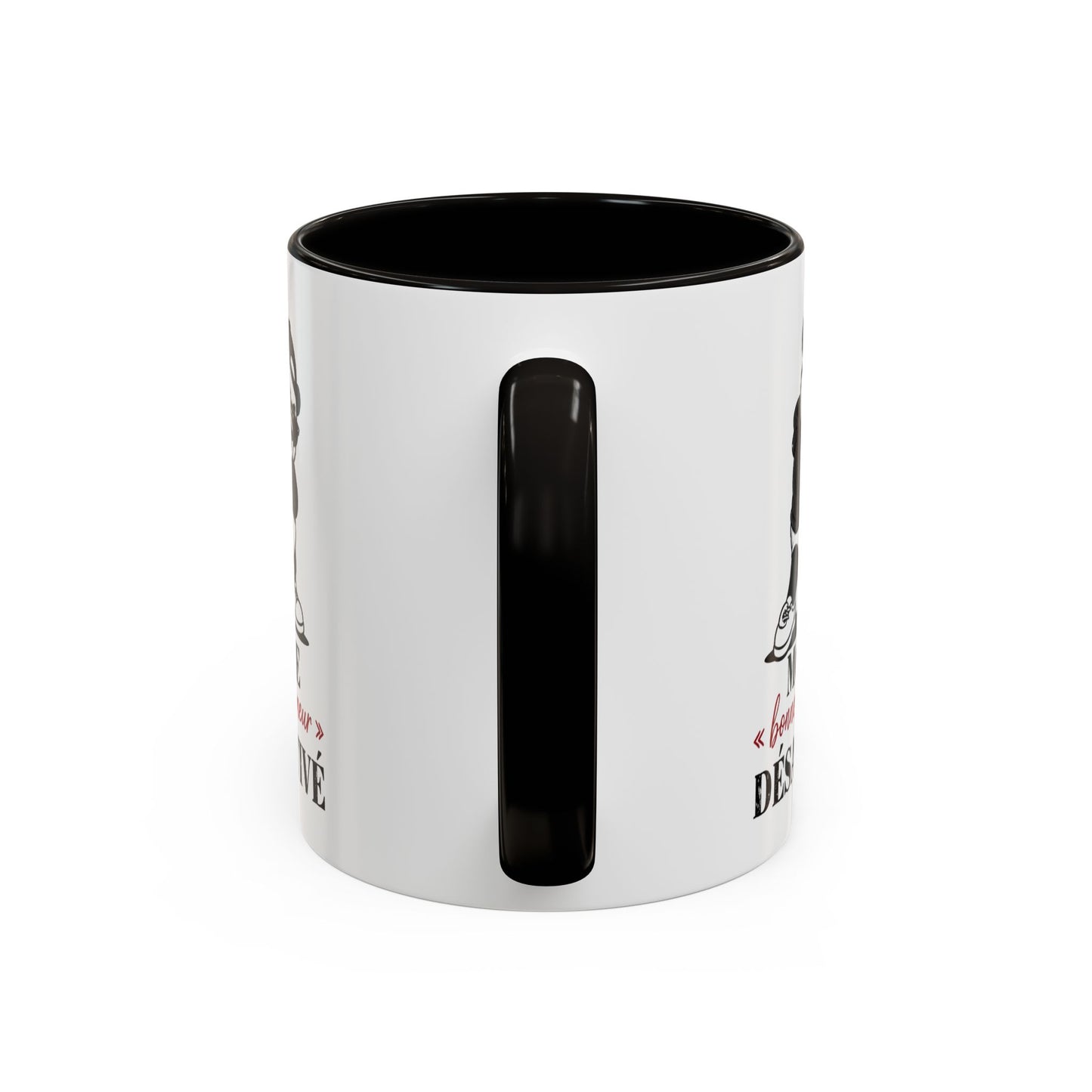 Mug Panda Humour – “Mode Bonne Humeur Désactivé” – Tasse Panda Lunettes Streetwear – Cadeau Drôle Homme Femme – Céramique 325ml Noir Bleu Rouge