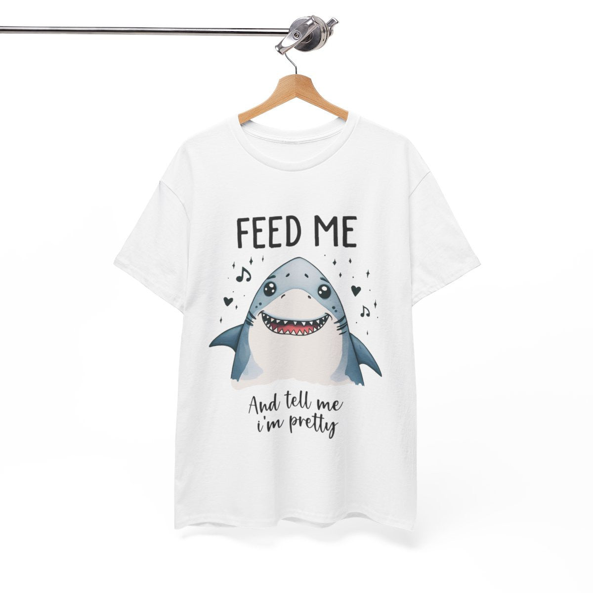 Tee shirt Unisex Feed me, requin shark idée cadeau humour amusant drôle homme femm