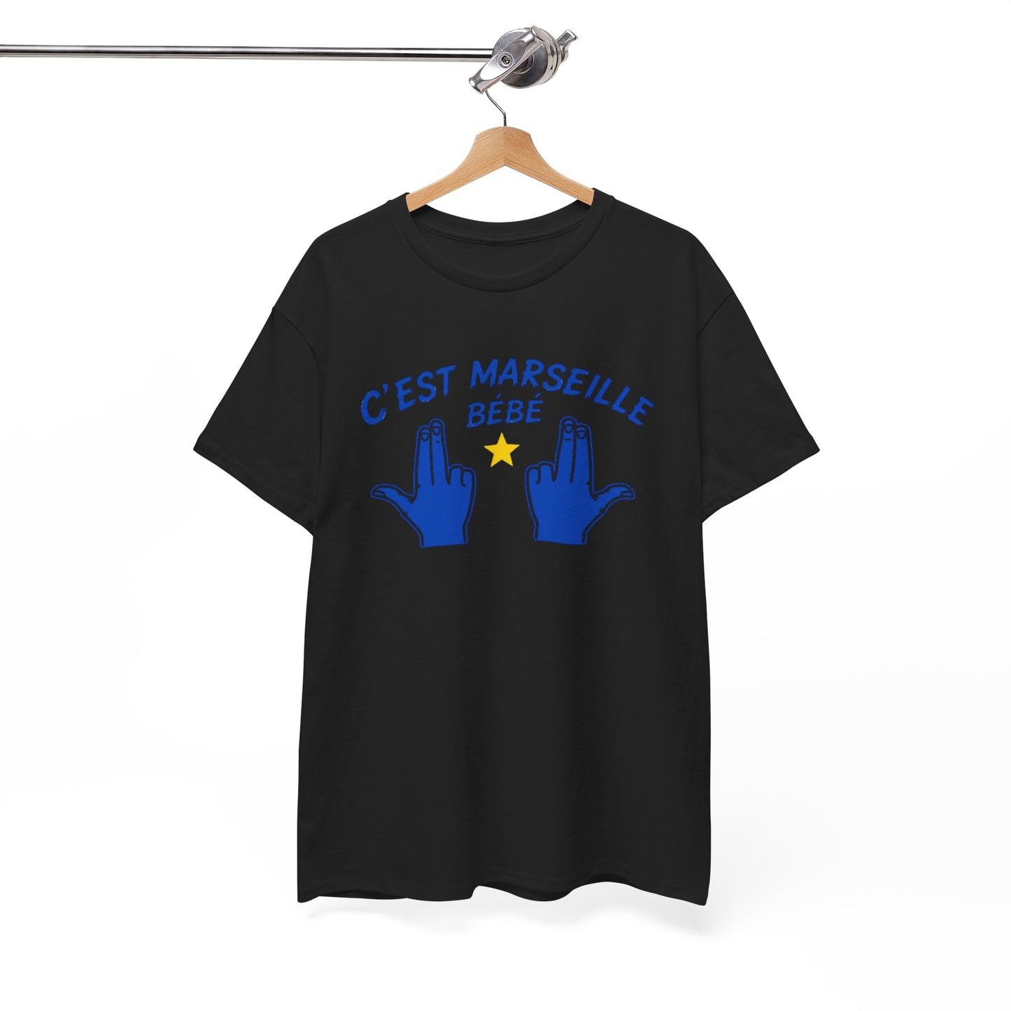T-Shirt Humour Marseillais Homme Femme – C’Est Marseille Bébé – Tee Shirt Marseille Accent Sud Supporter
