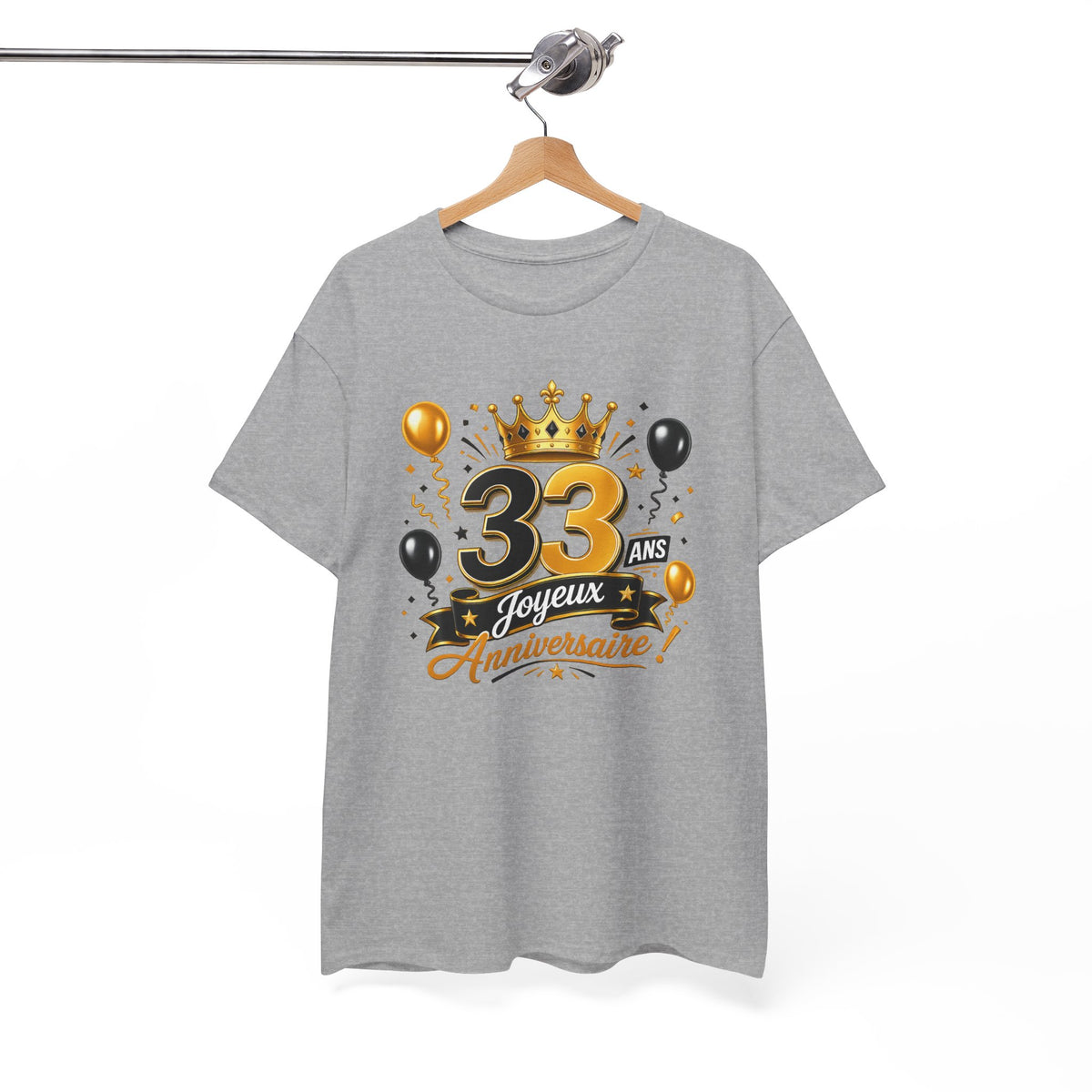 Tee Shirt Anniversaire 33 Ans Homme et Femme Joyeux Anniversaire Cadeau 33 Ans Idée Cadeau Adulte