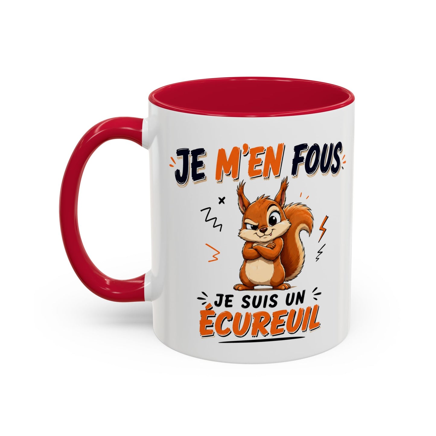 Tasse Je M’en Fous Je Suis Un Écureuil – Mug Humour Animal Mignon – Cadeau Original Écureuil 325ml