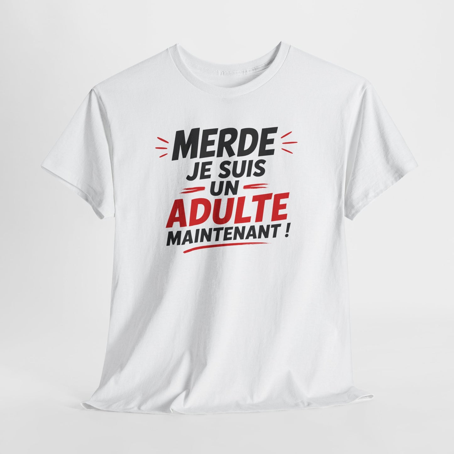 Tee-Shirt Anniversaire 18 Ans Homme Femme – Cadeau Majorité Humour – Adulte Maintenant – Idée Cadeau Jeune Adulte