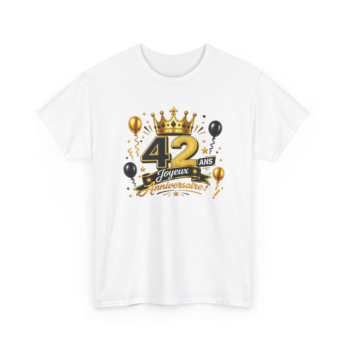 Tee Shirt Anniversaire 42 Ans Homme et Femme – Joyeux Anniversaire – Cadeau 42 Ans