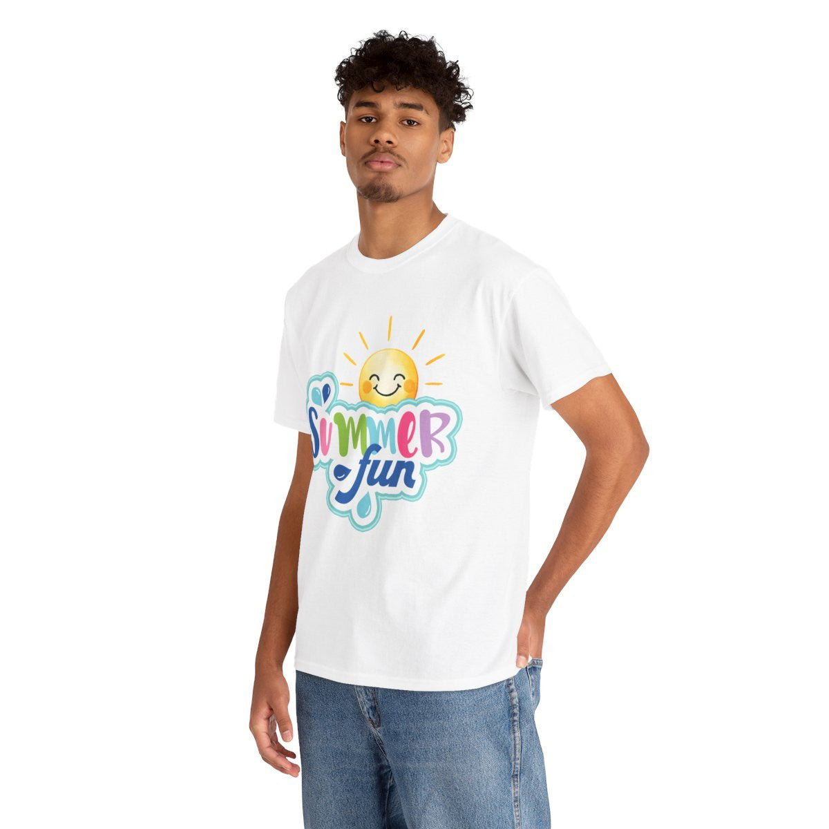 Tee shirt Unisex I love summer fun idée cadeau design été