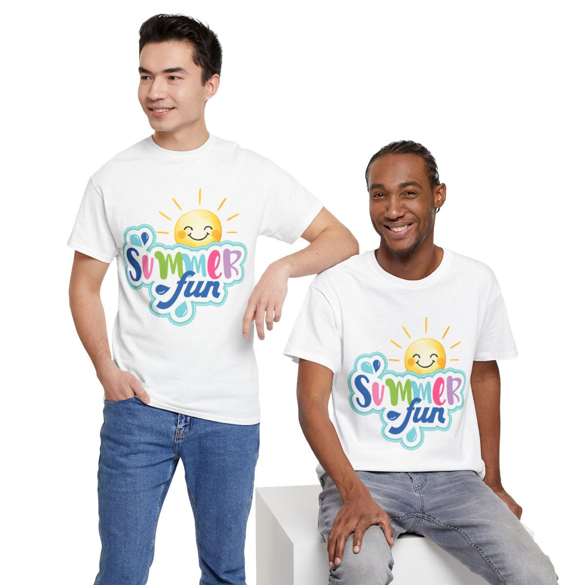 Tee shirt Unisex I love summer fun idée cadeau design été