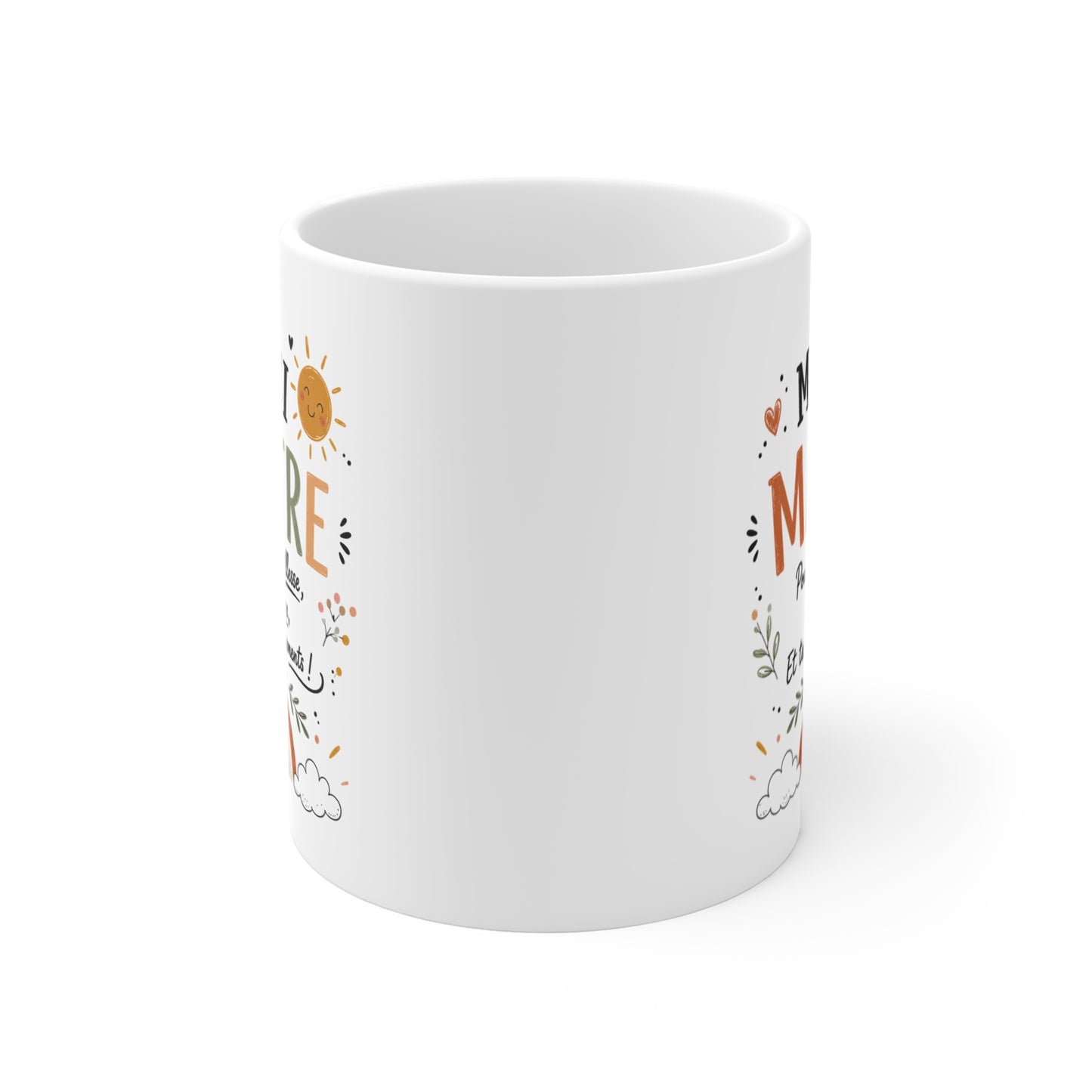 Tasse Merci Maître – Mug Remerciement École Primaire – Cadeau Fin d’Année Enseignant Homme 325ml