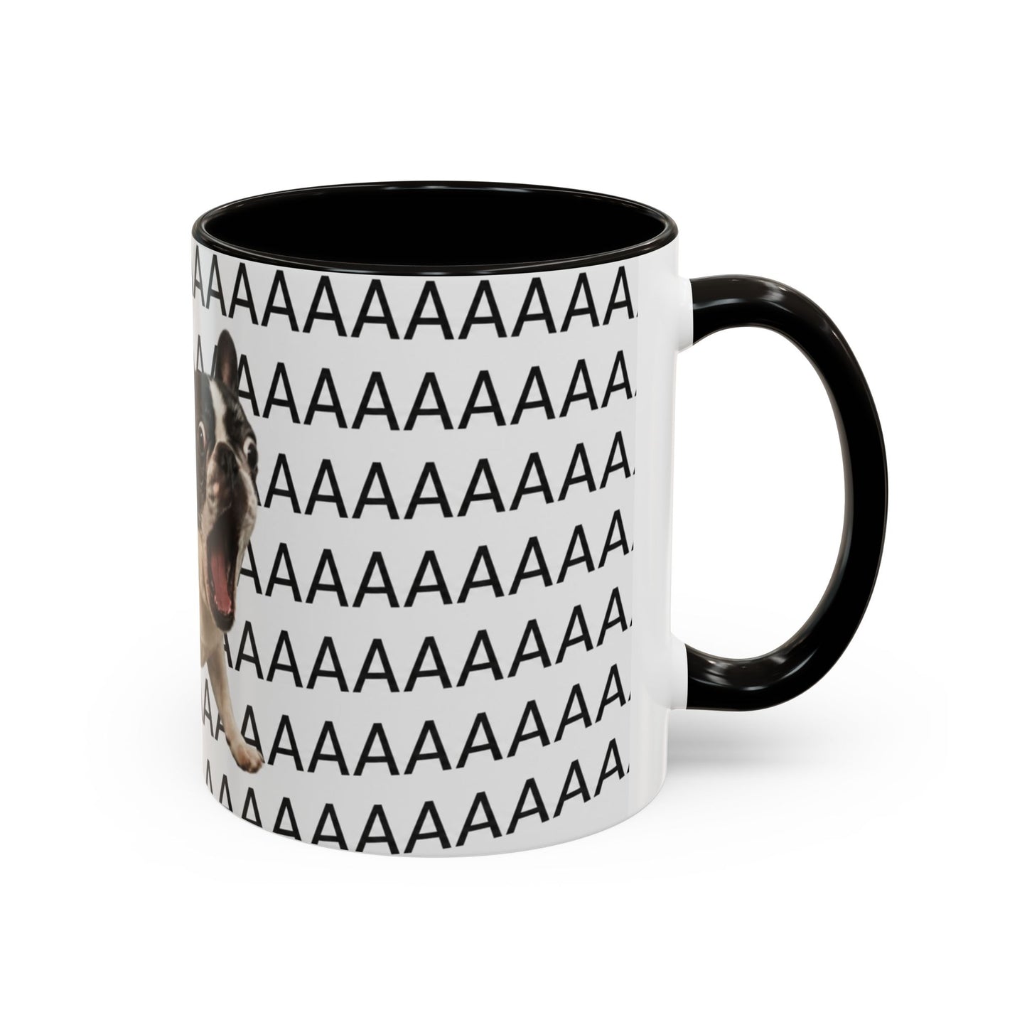 Tasse Chien Cri Drôle – Mug Bulldog Français Meme AAAAA – Cadeau Humour Homme Femme 325ml