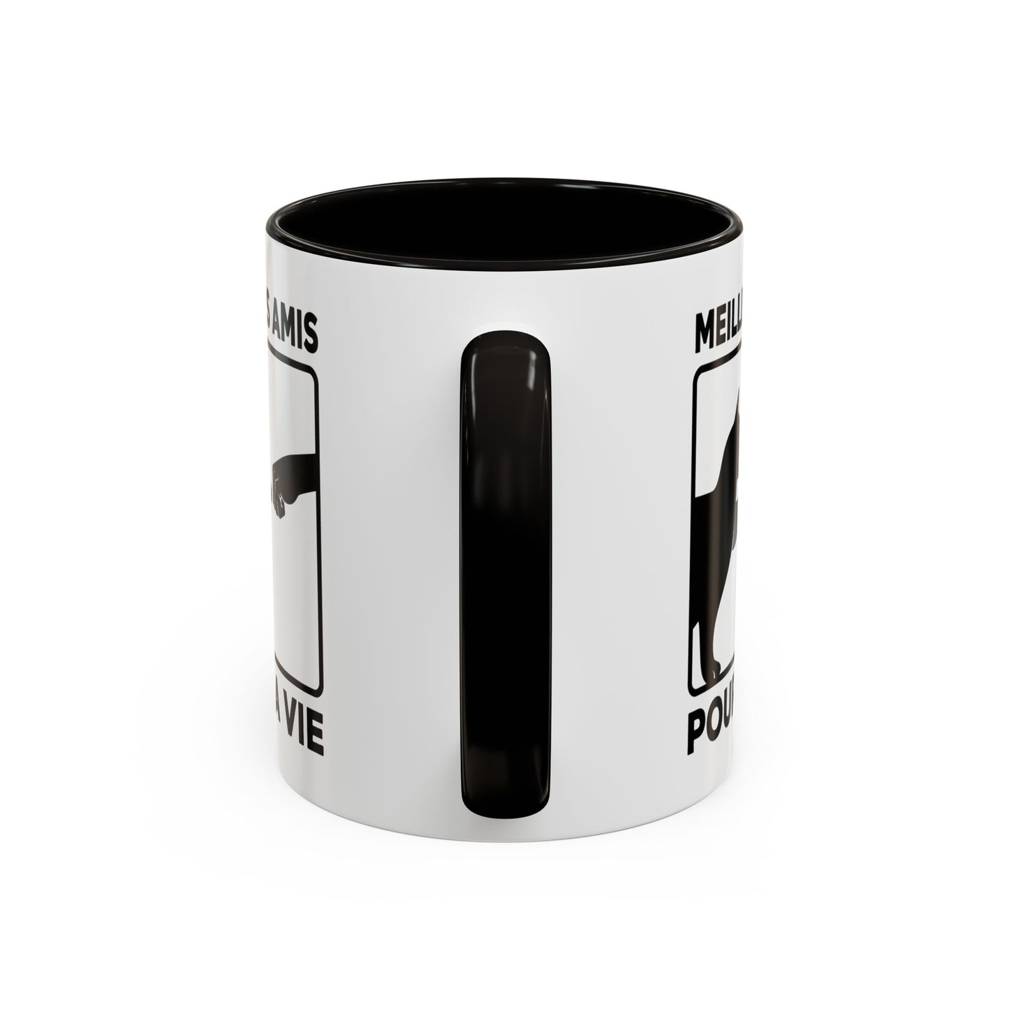 Tasse Chat Homme et Femme – Meilleurs Amis pour la Vie – Mug Amitié Chat et Humain – Cadeau Original pour Amoureux des Chats – 325 ml