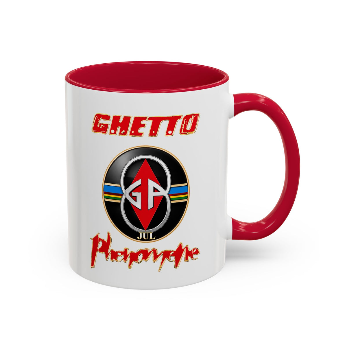 Mug Ghetto Phénomène JuL – Rap Marseille – Groupe Rap Français – Style Urbain – Idée Cadeau Fan de Rap Homme Femme Noir Bleu Rouge