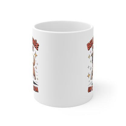 Tasse Chien Mignon 325ml – Mug Humour « Belle Journée » – Cadeau Original Amoureux des Chiens Céramique