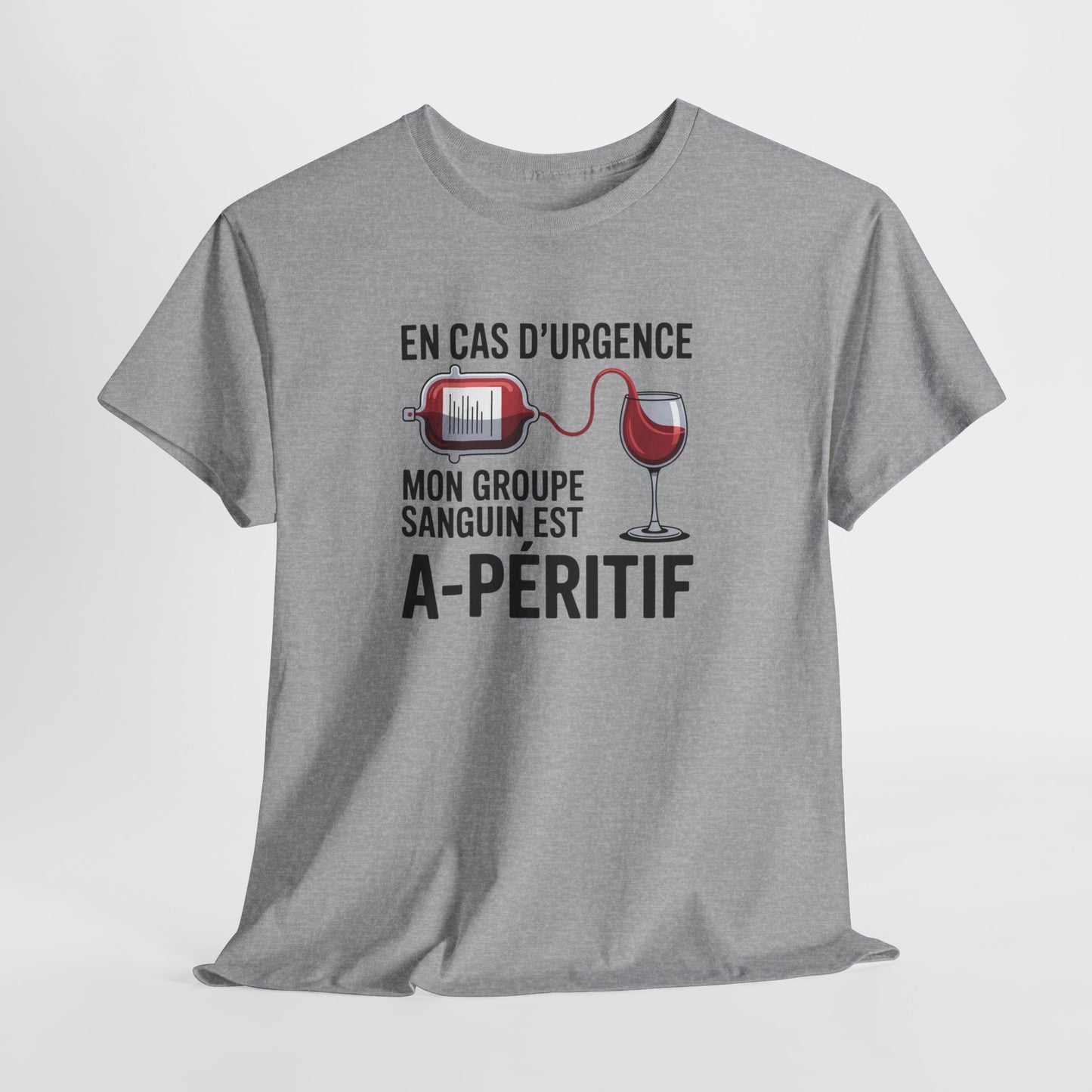 T-Shirt Infirmier Humoristique Homme Femme – Tee Shirt Don du Sang Drôle – Cadeau Médecin Infirmière Noir Blanc Gris