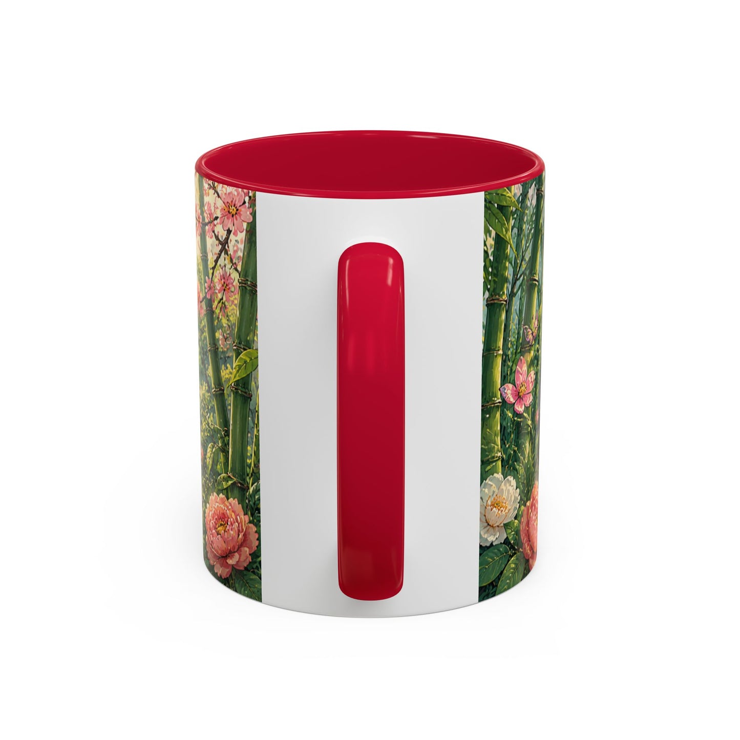 Tasse Panda Bambou – Mug Nature Asiatique avec Fleurs et Paysage Japonais Zen – Cadeau Animal Mignon 325ml