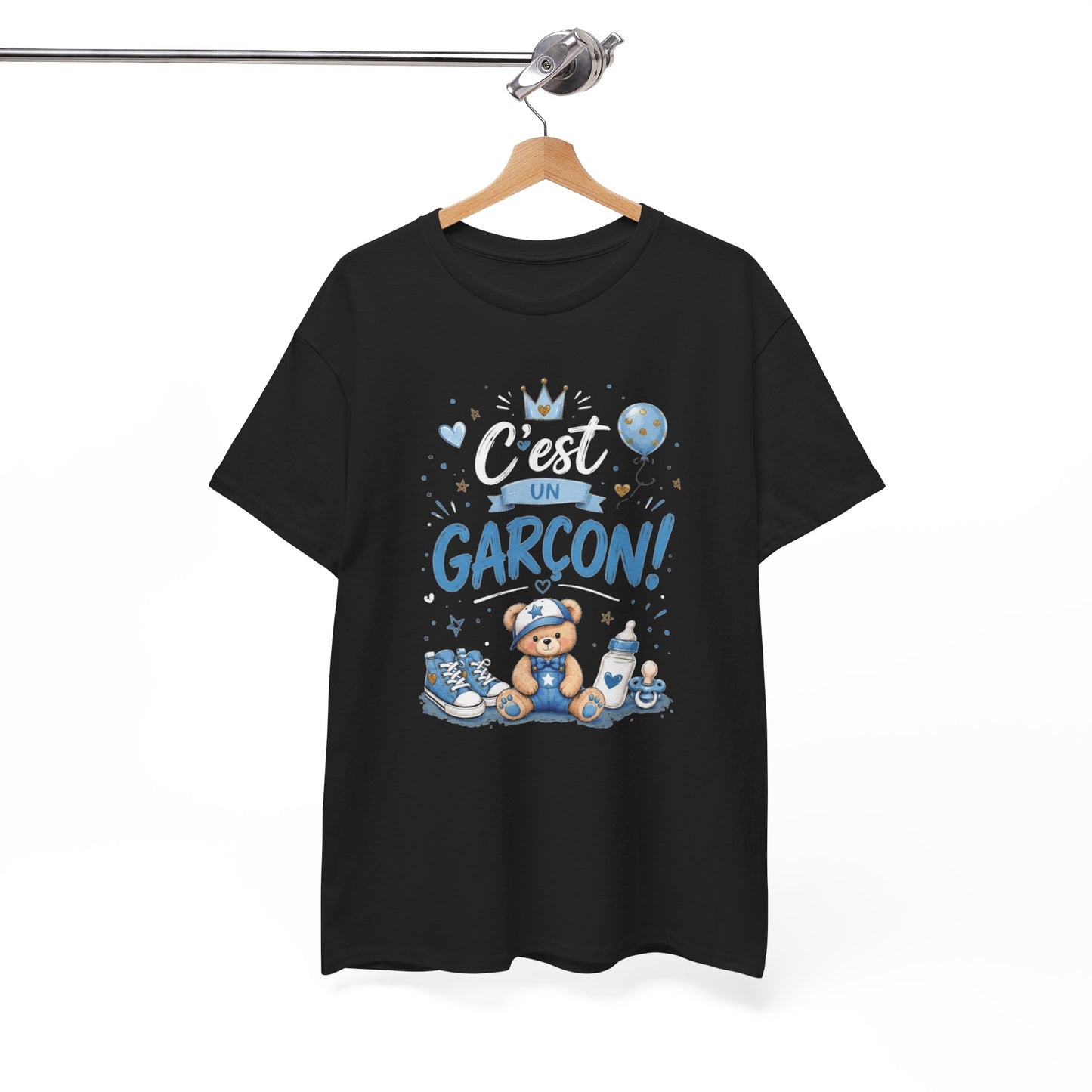Tee Shirt Annonce Grossesse Homme et Femme Révélation Sexe Enfant C'est Un Garçon Future Maman Futur Papa Cadeau