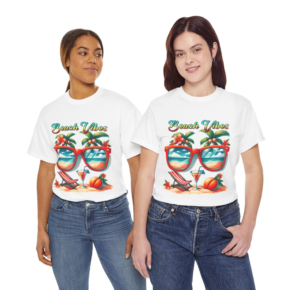 Tee shirt Unisex Beach vibes idée cadeau design été