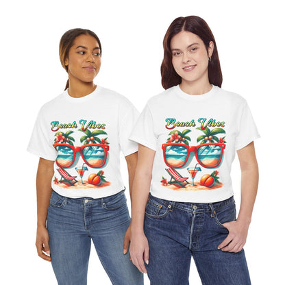 Tee shirt Unisex Beach vibes idée cadeau design été