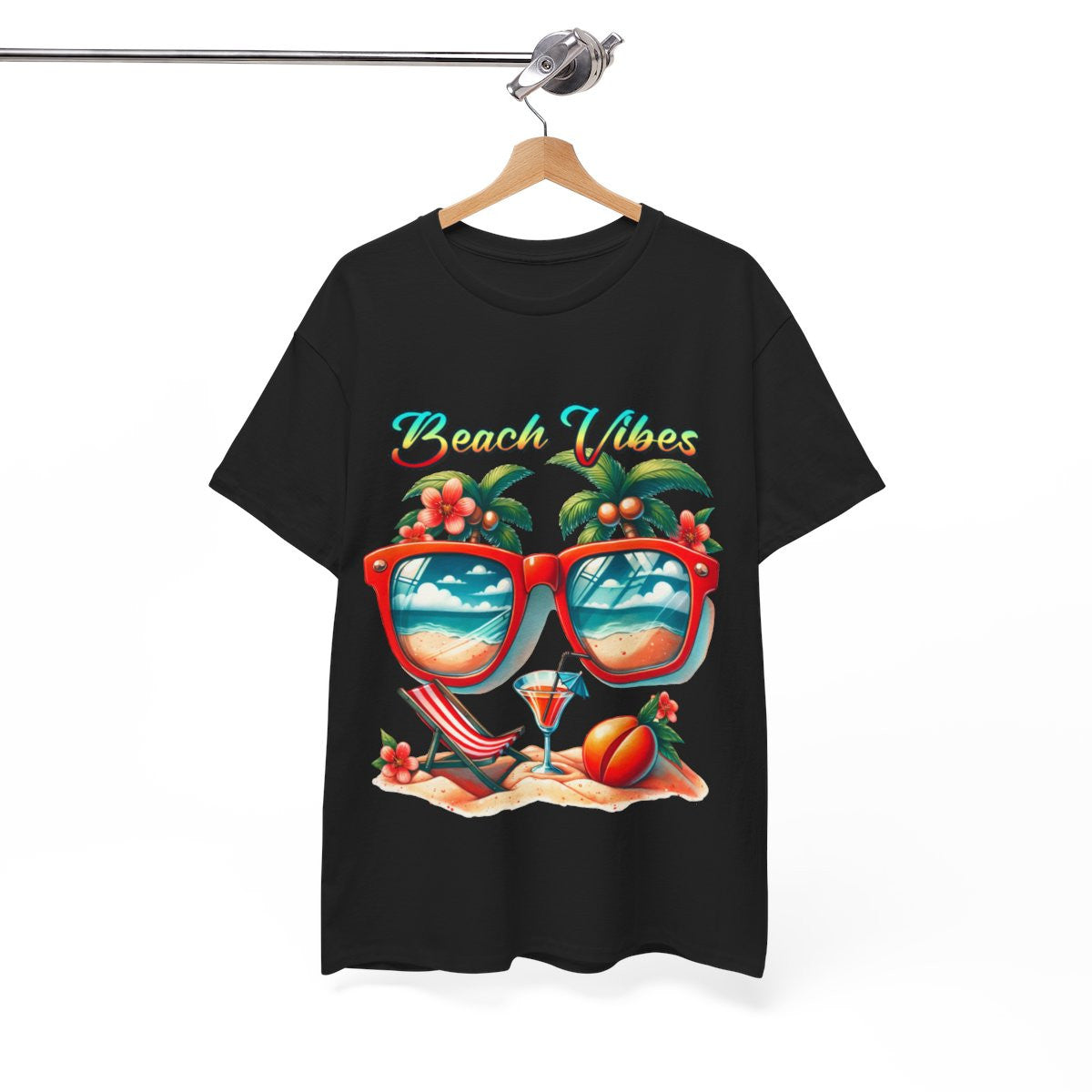 Tee shirt Unisex Beach vibes idée cadeau design été
