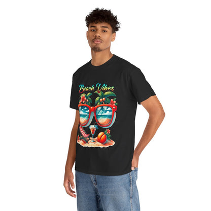 Tee shirt Unisex Beach vibes idée cadeau design été