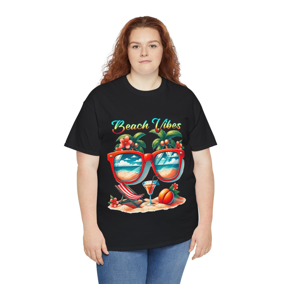 Tee shirt Unisex Beach vibes idée cadeau design été