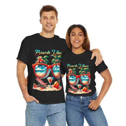 Tee shirt Unisex Beach vibes idée cadeau design été
