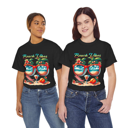 Tee shirt Unisex Beach vibes idée cadeau design été